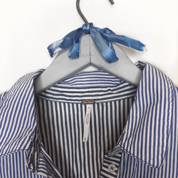 Free People Striped Lakehouse Oversized Hi-Low - Picture 7 of 8